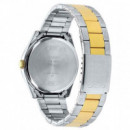 CASIO MTP-1302PSG-7A Reloj de Pulsera Hombre Bicolor Acero y Dorado – Esfera Plateada, Calendario, Wr 50M