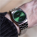 CASIO MTP-B145D-3A Reloj Analógico para Hombre - Esfera Verde, Diseño Retro Moderno, Acero Inoxidable y Wr 50M