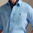 Camisa Custom Fit Linen  RALPH LAUREN