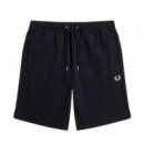 Short Clásicos en Tejido de Sudadera  FRED PERRY