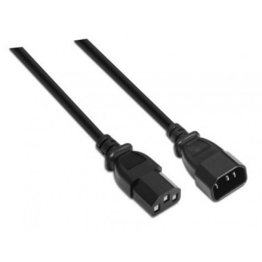AISENS Cable de Alimentacion Cpu C13/H-C14/M Negro 1,5 M