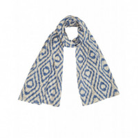 Pañuelos y Bufandas Fular XANTIK Blue Diamonds