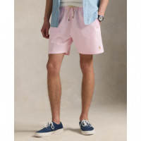Bañadores Hombre Bermuda POLO RALPH LAUREN Bañador Traveler Classic Fit Sirsaca Rosa Carmel