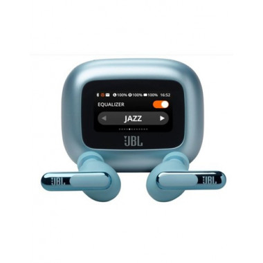 JBL Auricular BLUETOOTH con Pantalla y Cancelacion de Ruido Live Beam 3 Azul