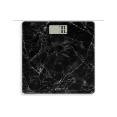 Ade Bascula Digital de Baño BE2306-6 Amina de Vidro Diseño Marmol Negro hasta 180KG  LALO