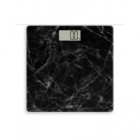 Ade Bascula Digital de Baño BE2306-6 Amina de Vidro Diseño Marmol Negro hasta 180KG  LALO