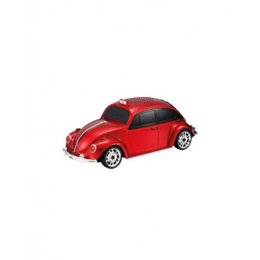 SAMI Altavoz Portatil BLUETOOTH Escarabajo Coche Vintage Rojo RS-9104 Radio Fm,usb, Micro Sd 5W
