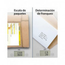 Ade Bascula Digital KE1700 Bridget para Pesar Cartas,paquetes y Bultos 20KG Cristal Gris  LALO