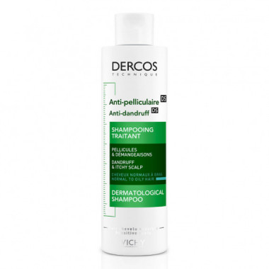 VICHY CHAMPU DERCOS ANTICASPA C/GRASO 390ML