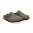 Zueco Birkibuc Gris   BIRKENSTOCK