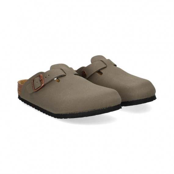 Zueco Birkibuc Gris   BIRKENSTOCK