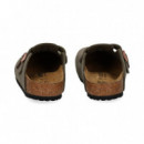 Zueco Birkibuc Gris   BIRKENSTOCK