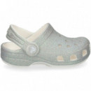 Zueco Glitter Blanco  CROCS