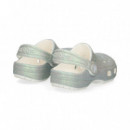 Zueco Glitter Blanco  CROCS