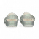 Zueco Glitter Blanco  CROCS