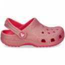 Zueco Glitter Rojo  CROCS