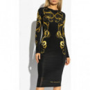 Vestidos Placed Dress Organzino  VERSACE