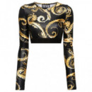 Camisetas Manga Larga Co Tape Lycra Print  VERSACE