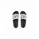 Chanclas White+black+black AF15118  EA7 EMPORIO ARMANI 7