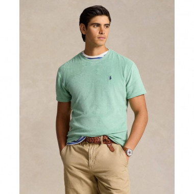 Rec Lw Cotton Terry-ssl-tsh Green  RALPH LAUREN