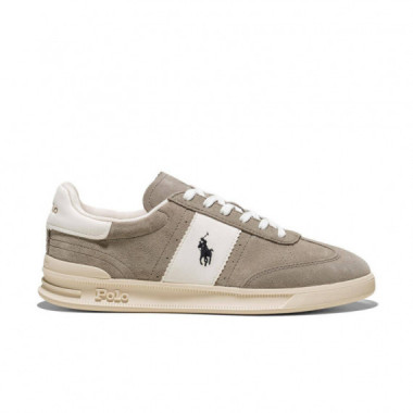 Low Top Lace Earth Grey/deckwash White  RALPH LAUREN