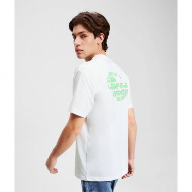 Klj Reg Sport Logo Tee White  KARL LAGERFELD