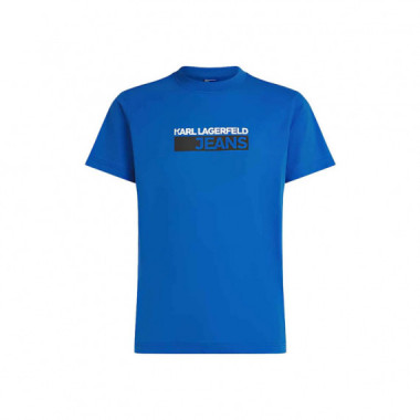 Klj Slim Logo Tee Klj Blue  KARL LAGERFELD