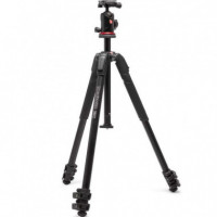 MANFROTTO Tripode 190X 3 Secciones Rotula de Bola Aluminio