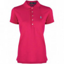 Polos Julie Polo-slim-short Sleeve Rosa  POLO RALPH LAUREN