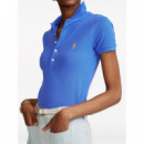 Polos Julie Polo-slim-short Sleeve Rosa  POLO RALPH LAUREN