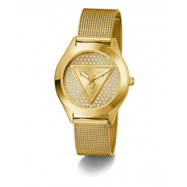 RELOJ GLITZ PLAQUE DORADO