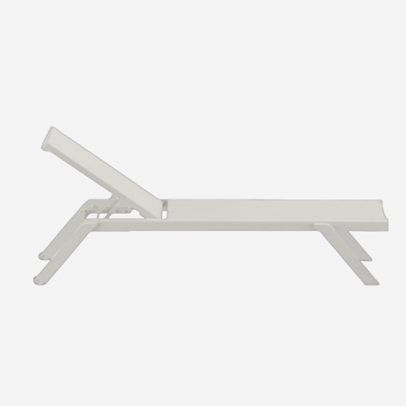 Tumbona de Jardín Apilable Tenerife- Color Blanco- Essentials®  ESSENTIALS