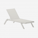 Tumbona de Jardín Apilable Tenerife- Color Blanco- Essentials®  ESSENTIALS