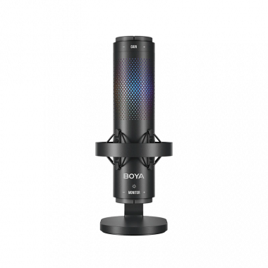 Micrófono Boya K9 USB de condensador con iluminación vibrante