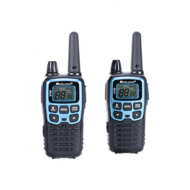 MIDLAND Pareja Wakies PMR446 XT60 10Km/93 Canales Azul/Negro
