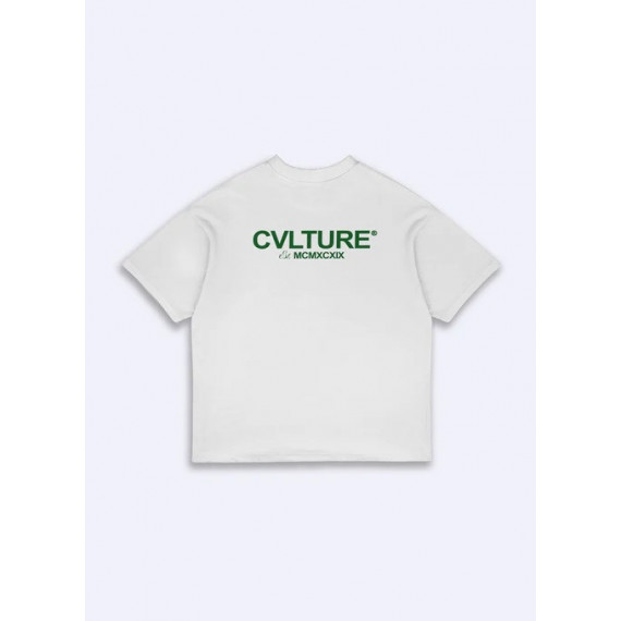 Camiseta CVLTURE Race Green Blanco