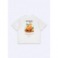 Camiseta CVLTURE Beach Club Aperol Blanco