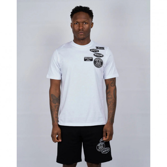 Camiseta MERCIER Mono Badge MERC972 Blanco