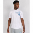 Camiseta MERCIER Racer Badge MERC722 Azul-blanco