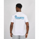 Camiseta MERCIER Racer Badge MERC722 Azul-blanco