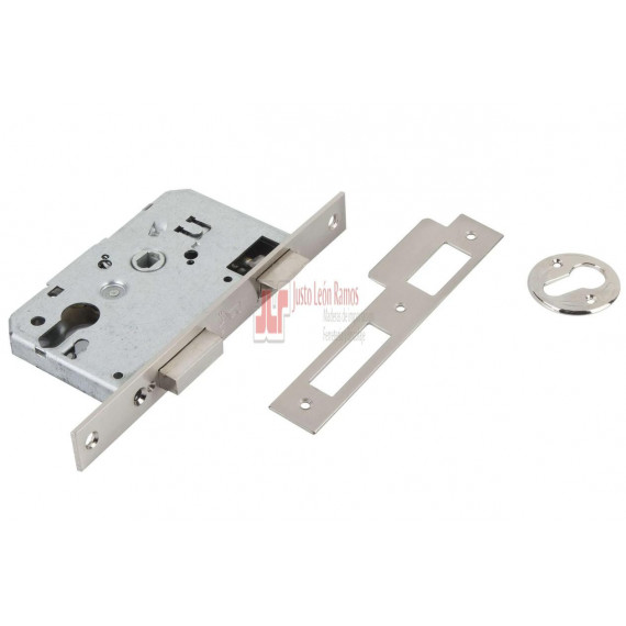 Cerradura 50x47 Niquel Satin. + Cil. 60 Mm