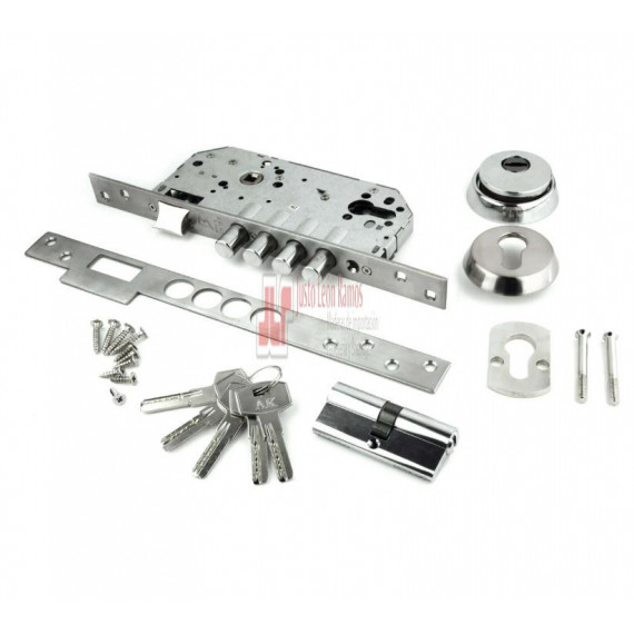 Cerradura Seguridad Cuadrada 50x85 Niquel Sat