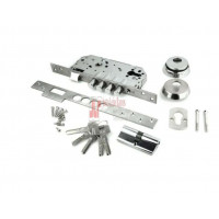 Cerradura 50x85 1 Punto Latonado Cilin. 60+60