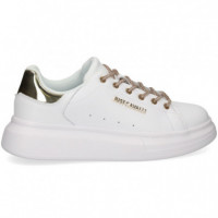 TALON ROSA DEPORTIVO PIEL BLANCO