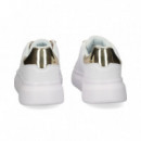 Talon Rosa Deportivo Piel Blanco  JUST CAVALLI