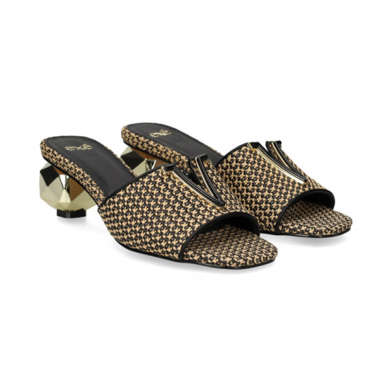 Pala Corte Rafia Negro+beige  EXE