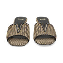 Pala Corte Rafia Negro+beige  EXE