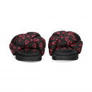 Pala Saten Print Fucsia+negro  LOVE MOSCHINO