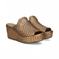 Pala Trenzada Metalizada Bronce  PONS QUINTANA