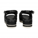 Sandalia Cruzada Plataforma Negro  PONS QUINTANA